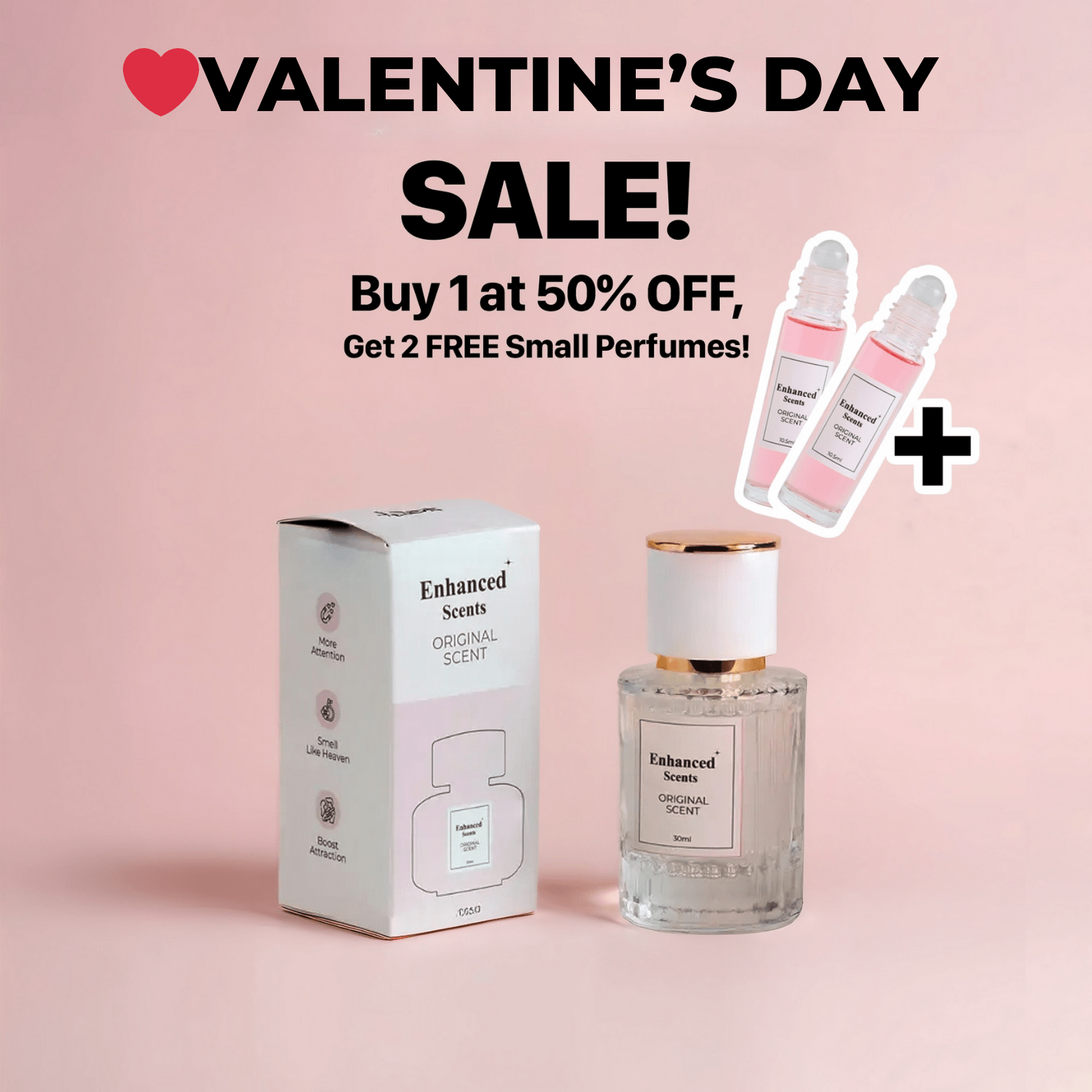 Enhanced Scents -  The Original Scent (30ML) + 2 Roller Bottle Free
